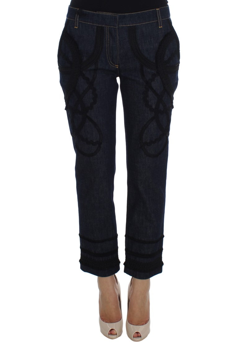 Jeans Capri ricamati Dolce & Gabbana per uno stile elegante