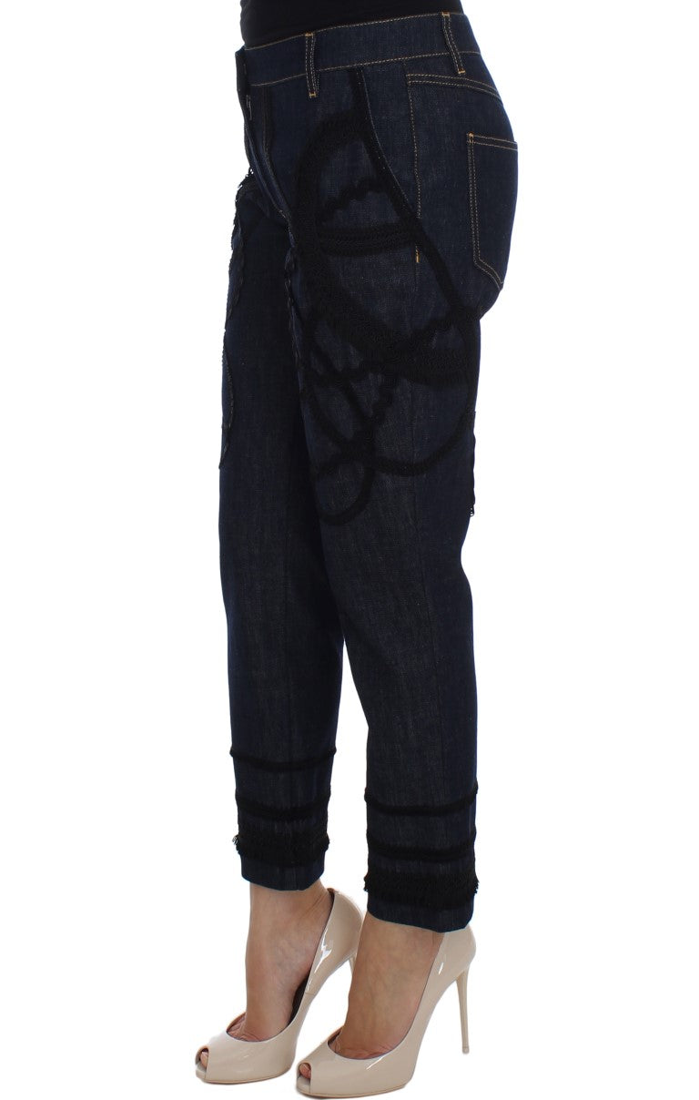 Jeans Capri ricamati Dolce & Gabbana per uno stile elegante