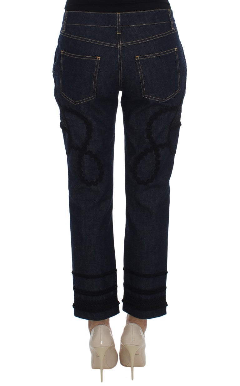Jeans Capri ricamati Dolce & Gabbana per uno stile elegante