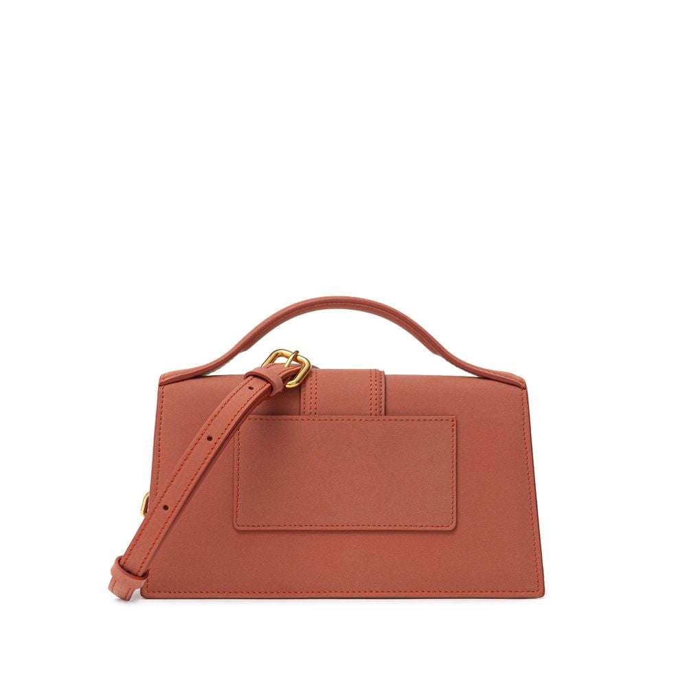 Borsa a mano in pelle rossa Jacquemus