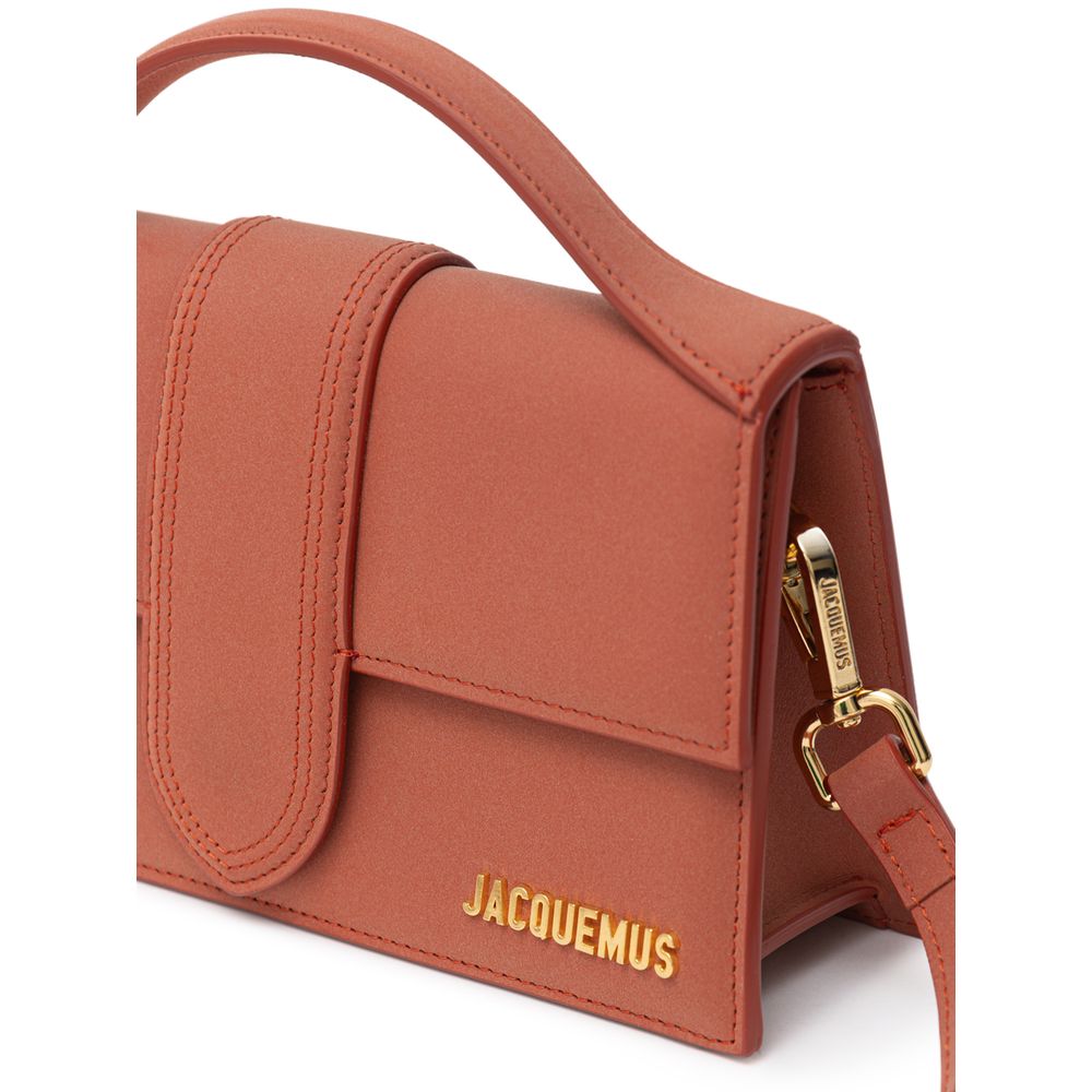 Borsa a mano in pelle rossa Jacquemus