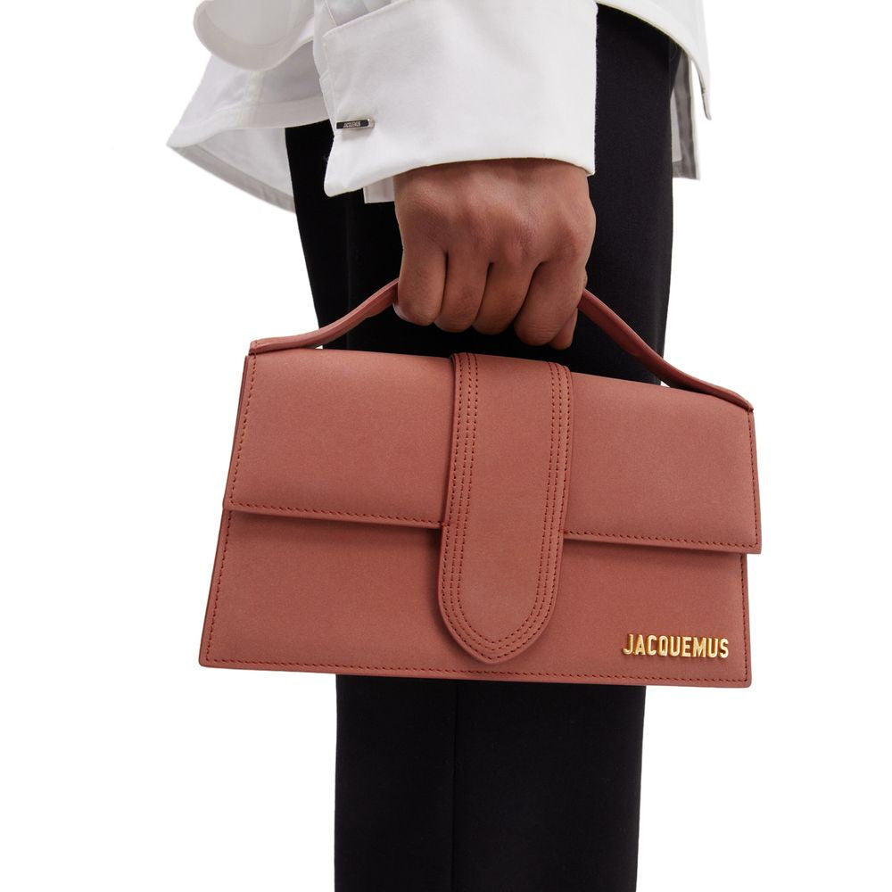 Borsa a mano in pelle rossa Jacquemus