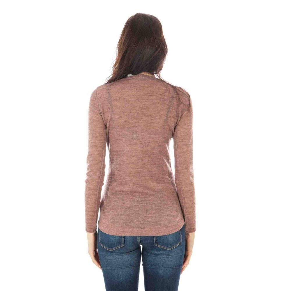 Maglione in lana rosa Fred Perry