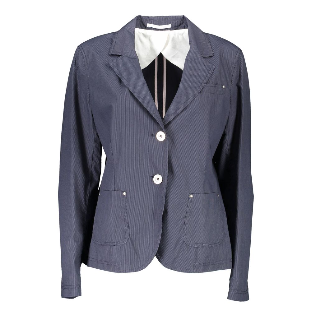 Giacca da donna in cotone blu Gant