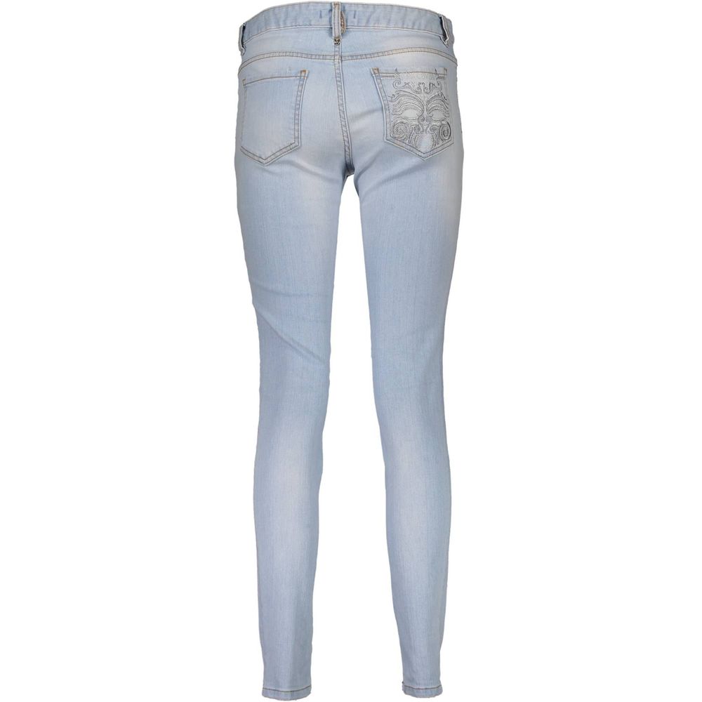 Jeans da donna in cotone azzurro Just Cavalli