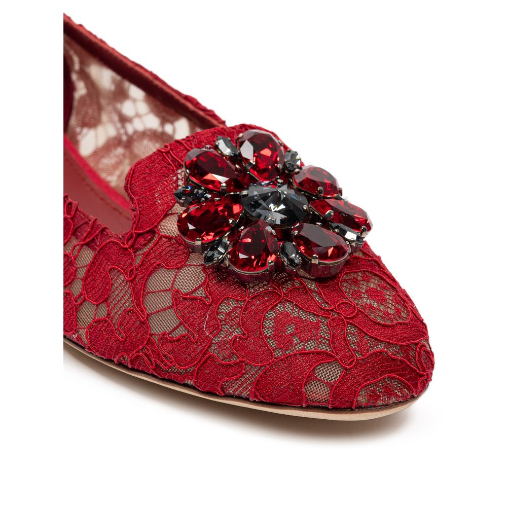 Dolce & Gabbana Scarpa bassa in viscosa rossa