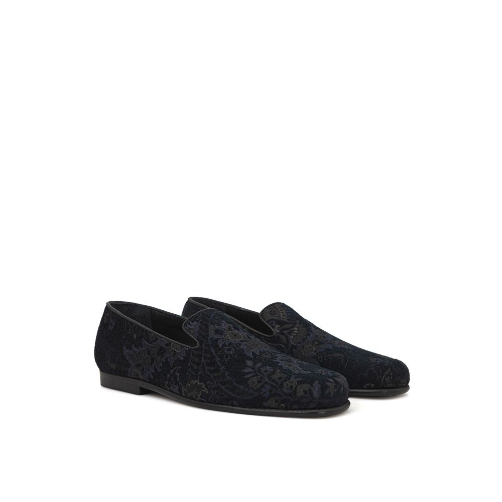 Mocassino Etro in pelle blu