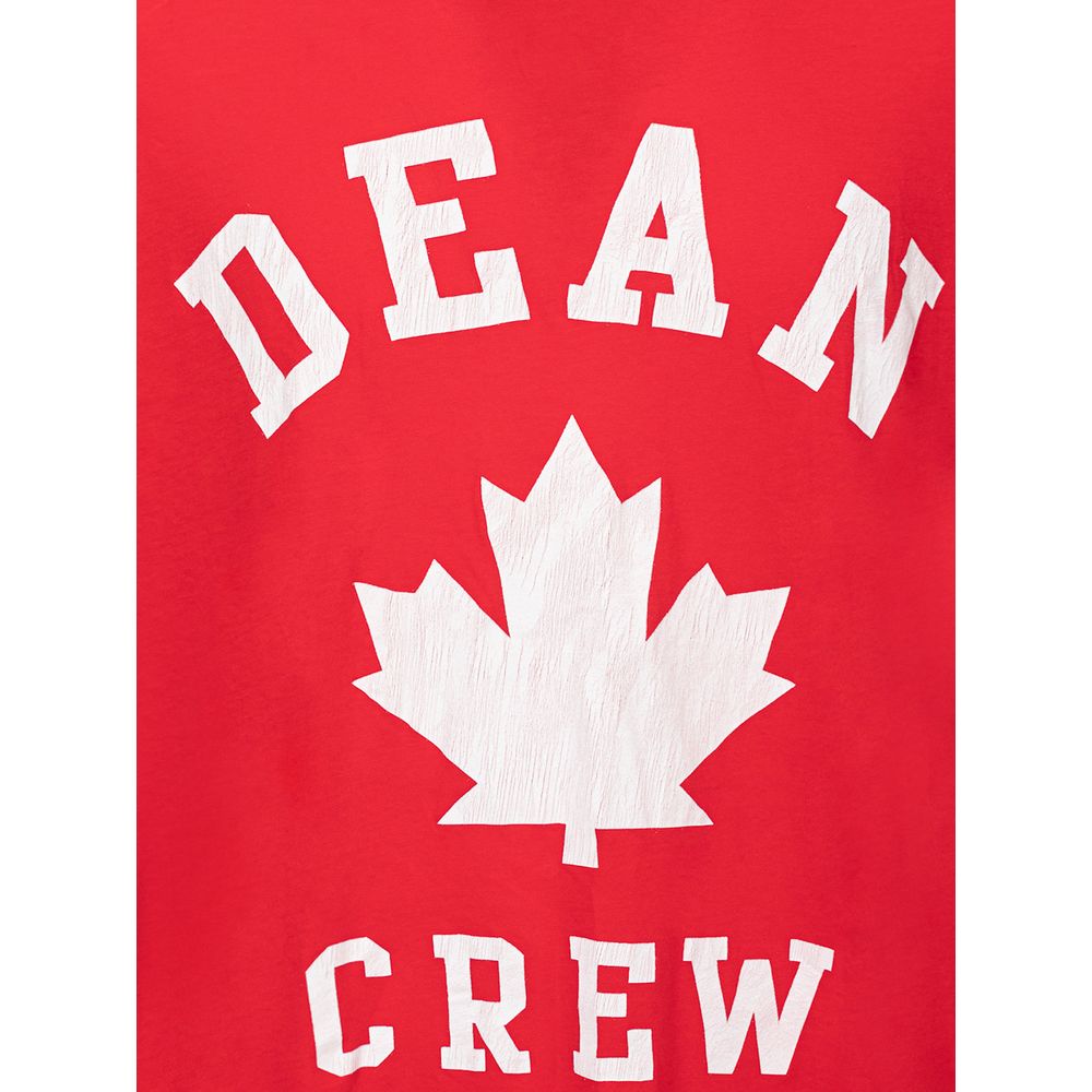 T-shirt in cotone rosso Dsquared²