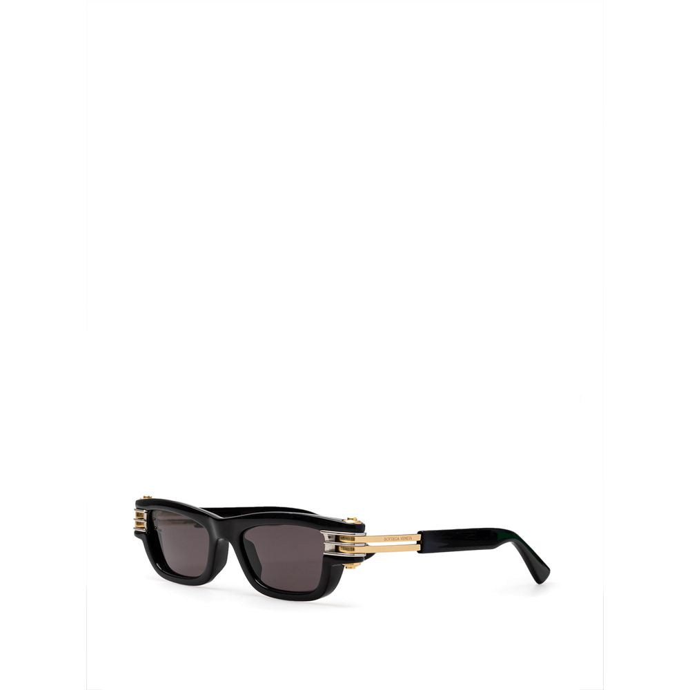 Bottega Veneta Black Haircalf Sunglasses