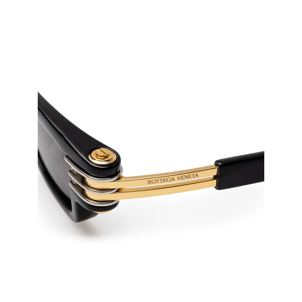 Bottega Veneta Black Haircalf Sunglasses