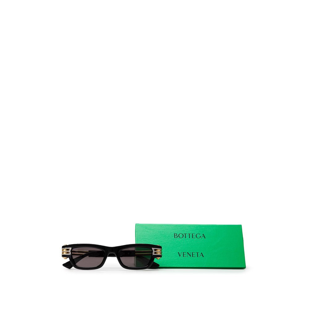 Bottega Veneta Black Haircalf Sunglasses