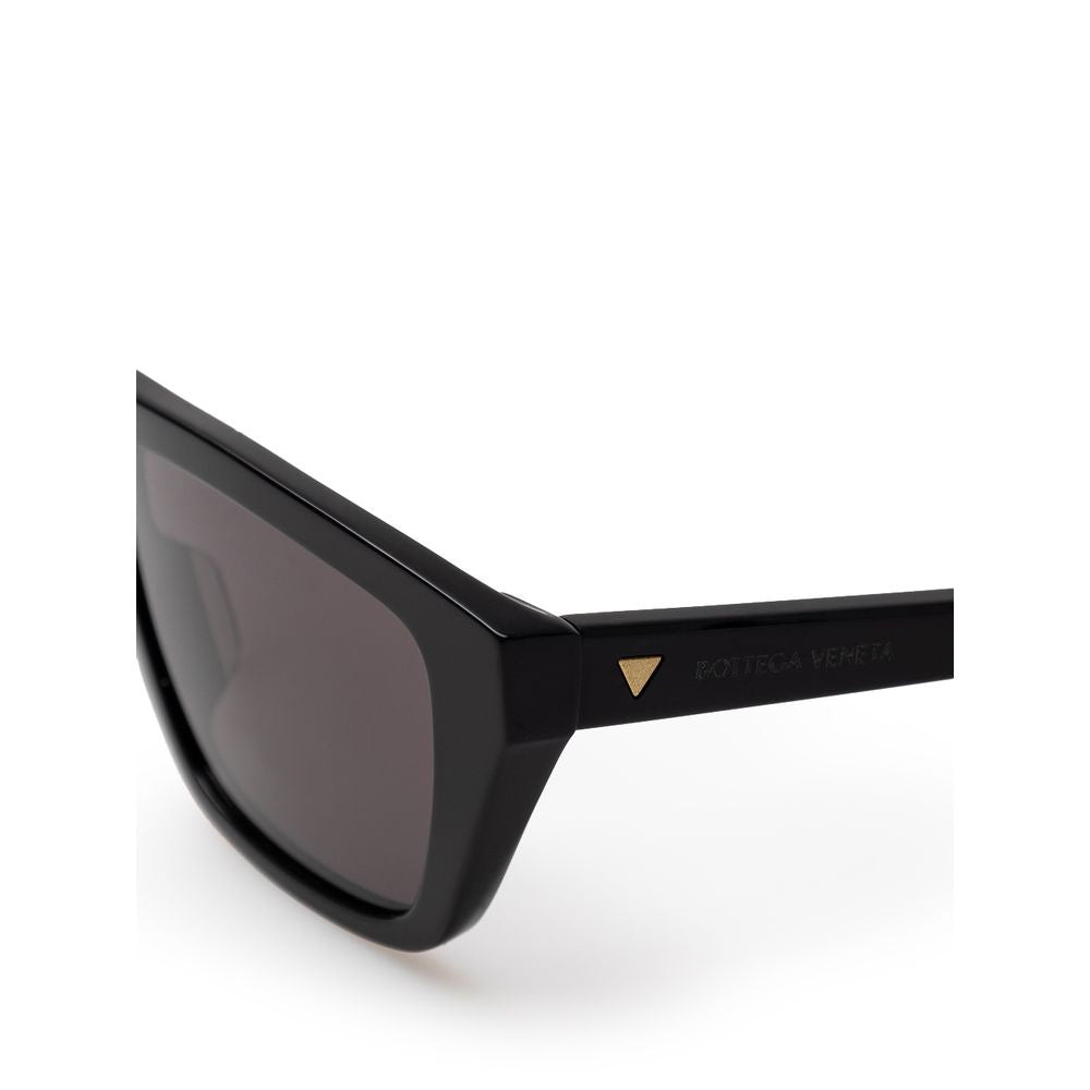 Bottega Veneta Black Haircalf Sunglasses
