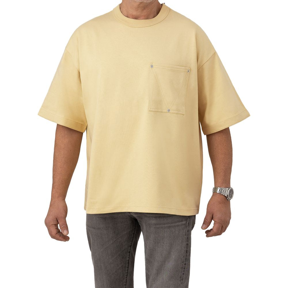 T-shirt in cotone beige Bottega Veneta