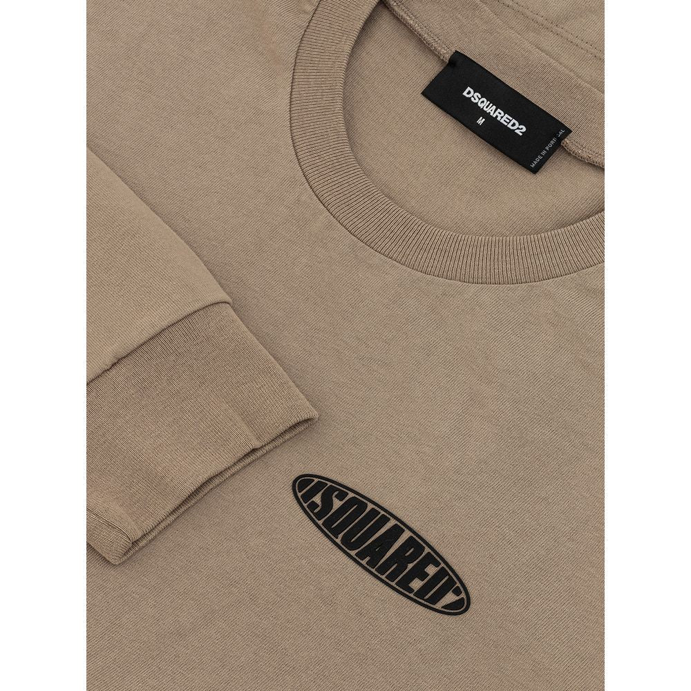 Maglietta Dsquared² in cotone beige