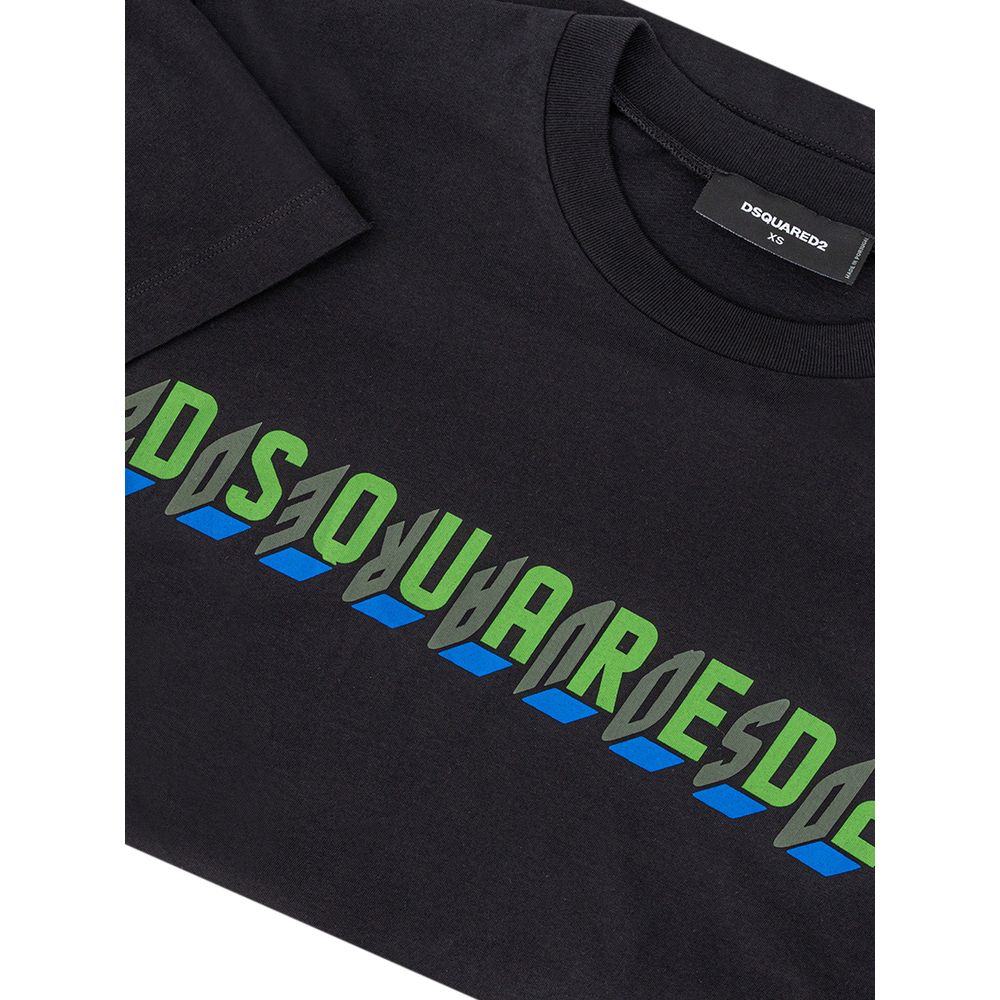 T-shirt in cotone nero Dsquared²