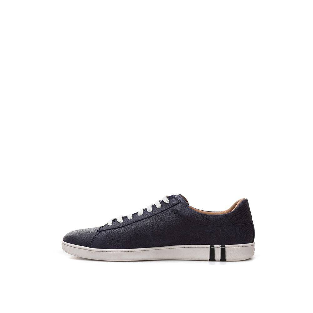 Bally Eleganti Sneakers in Pelle Blu per Uomo
