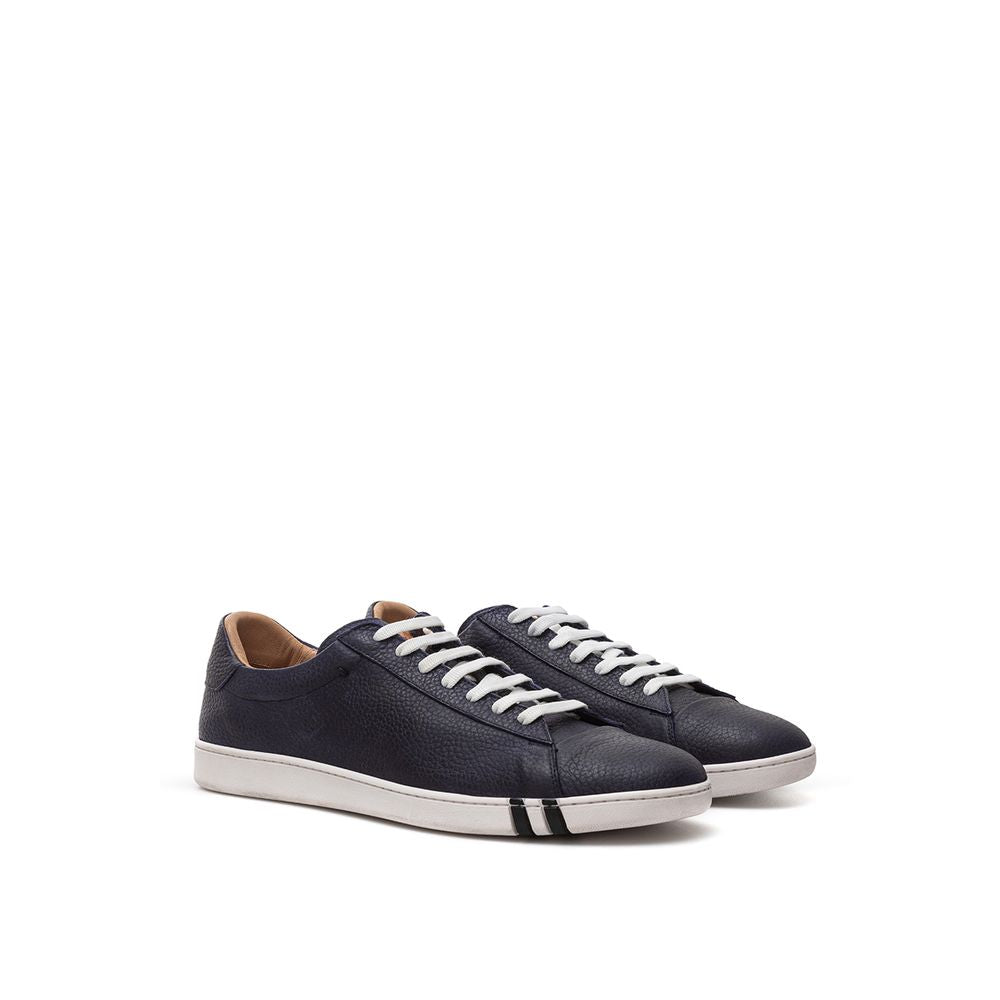 Bally Eleganti Sneakers in Pelle Blu per Uomo