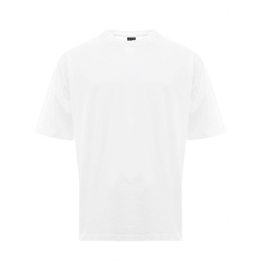 T-shirt bianca in cotone Paul & Shark