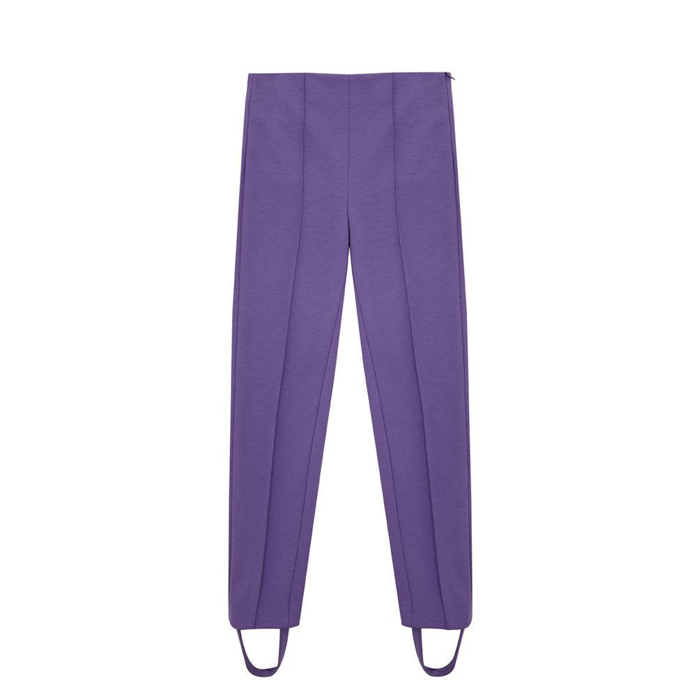 Pantalone Elegante Lardini in Viscosa Viola