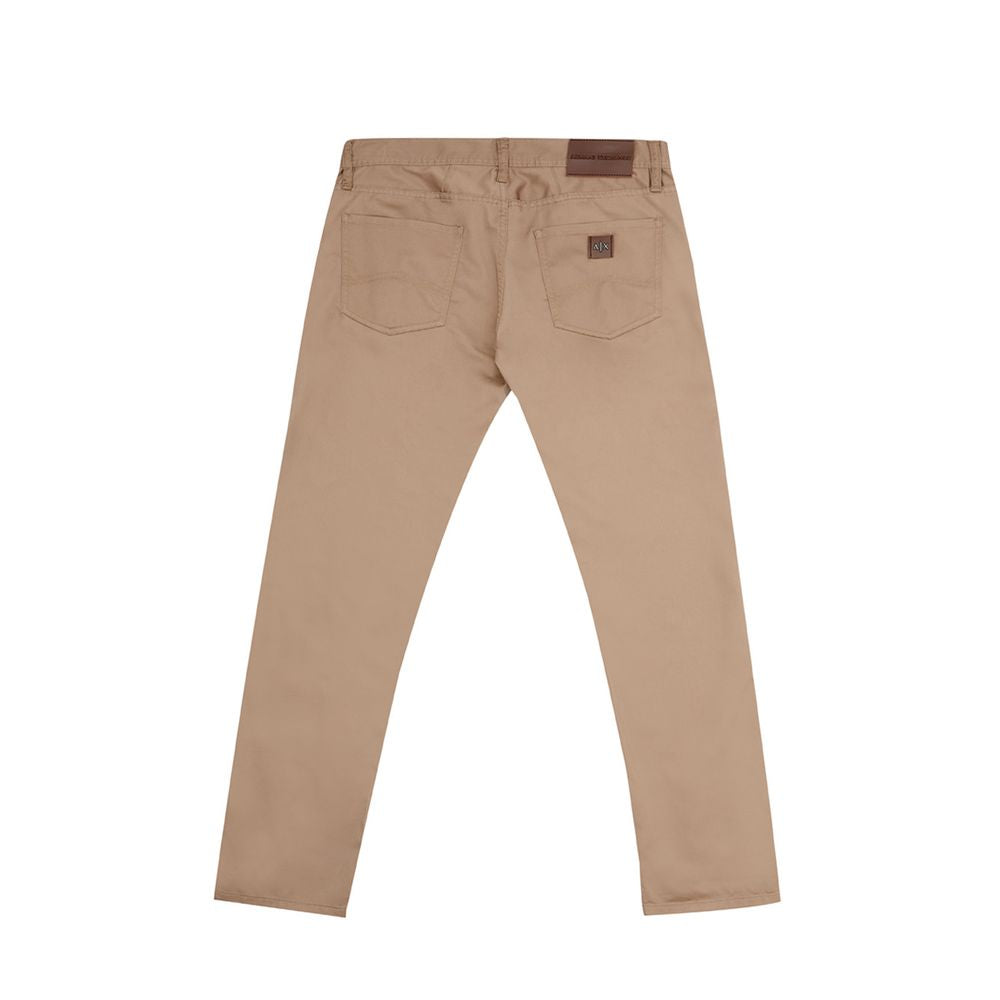 Armani Exchange Jeans e pantaloni in cotone marrone