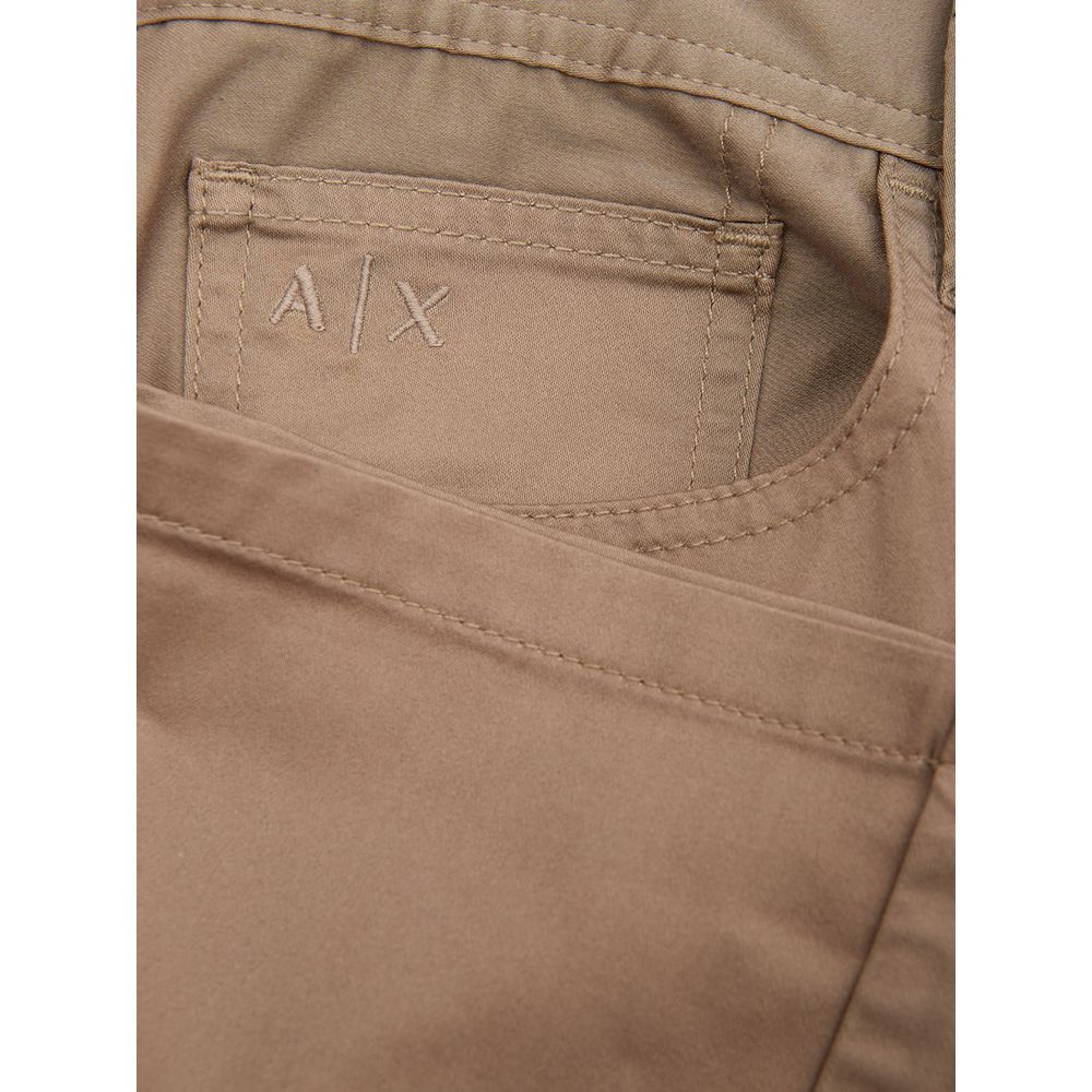 Armani Exchange Jeans e pantaloni in cotone marrone