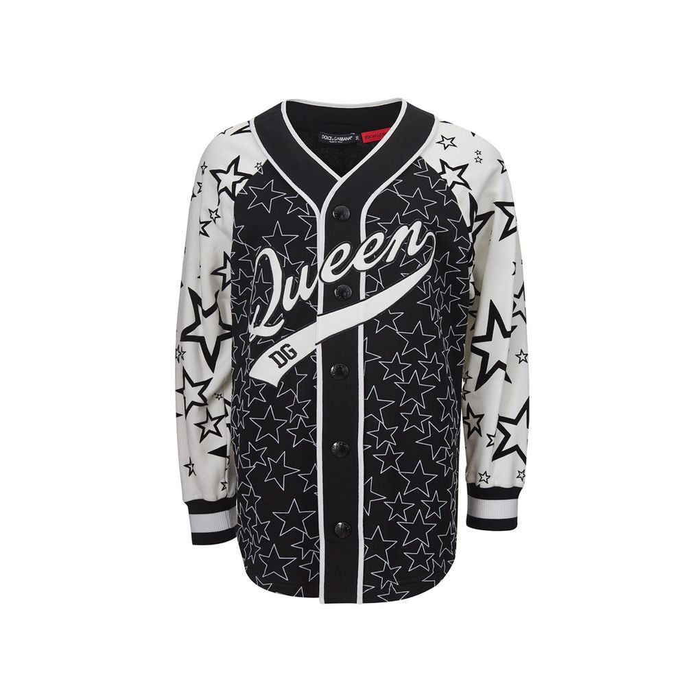 Dolce & Gabbana Chic Maglione Nero in Cotone per Donna