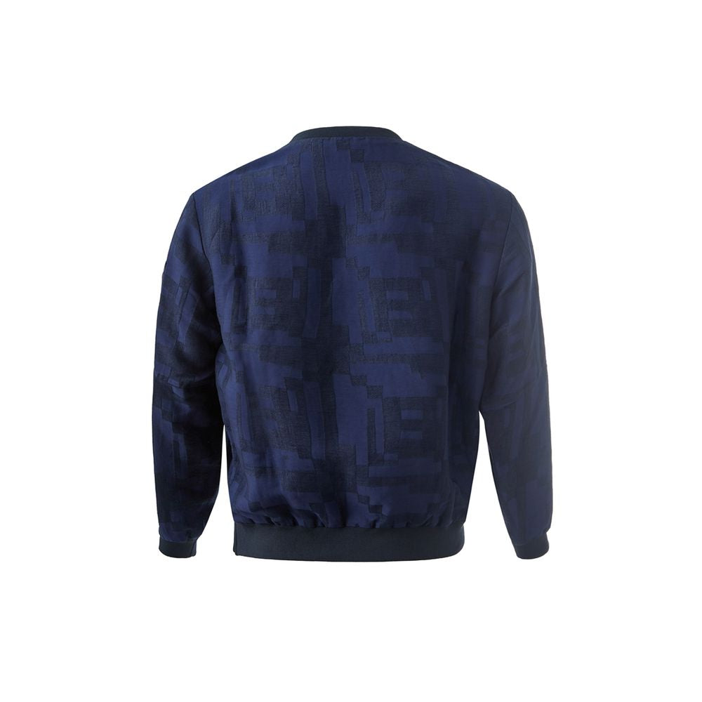 Emporio Armani Elegante T-shirt Blu in Lino per Uomo