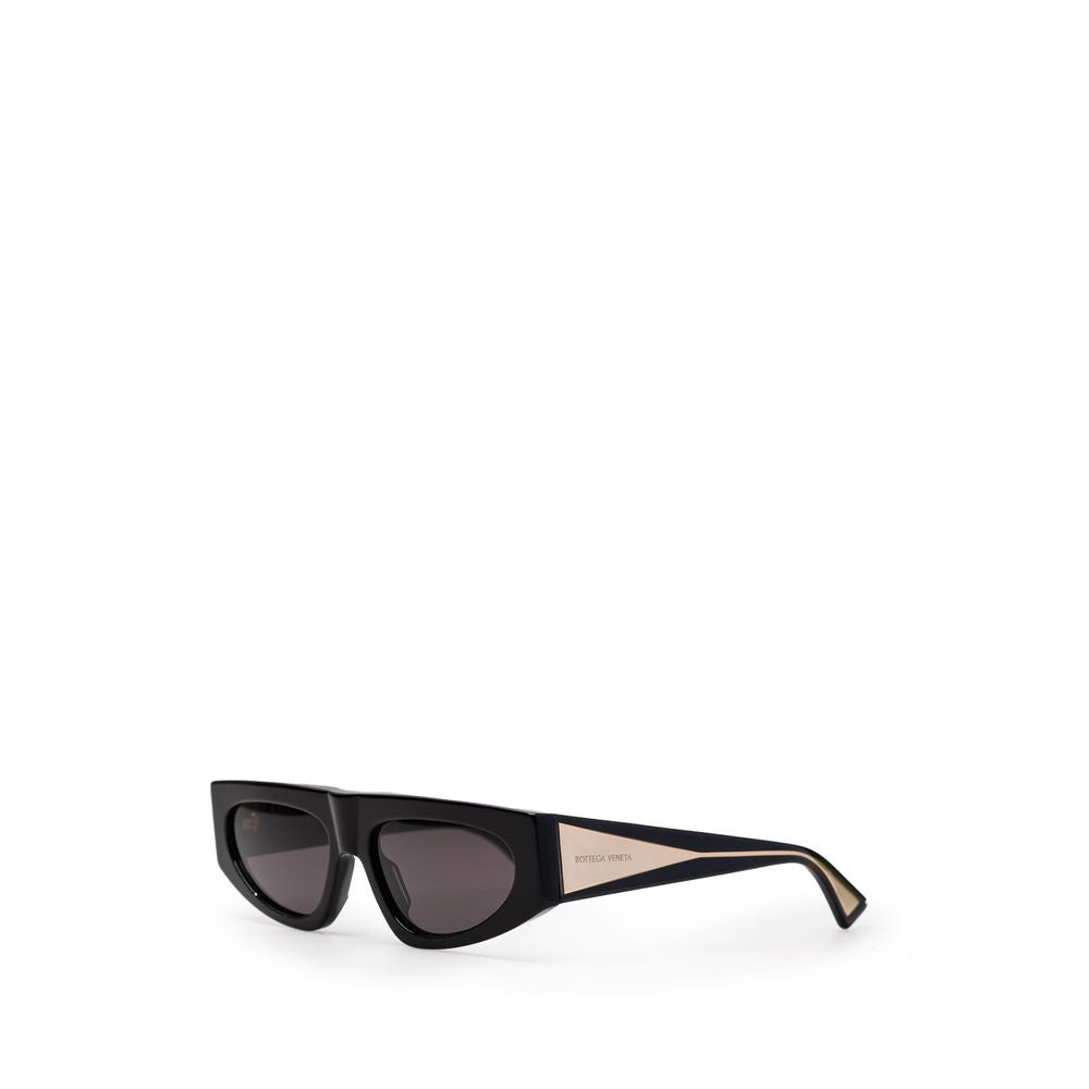 Bottega Veneta Black Haircalf Sunglasses