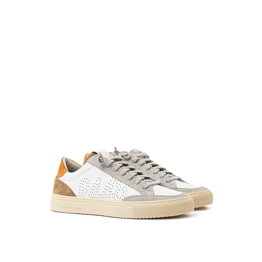 Sneaker in pelle bianca P448