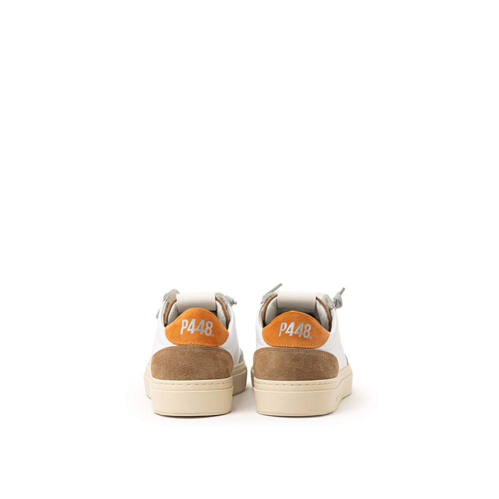 Sneaker in pelle bianca P448