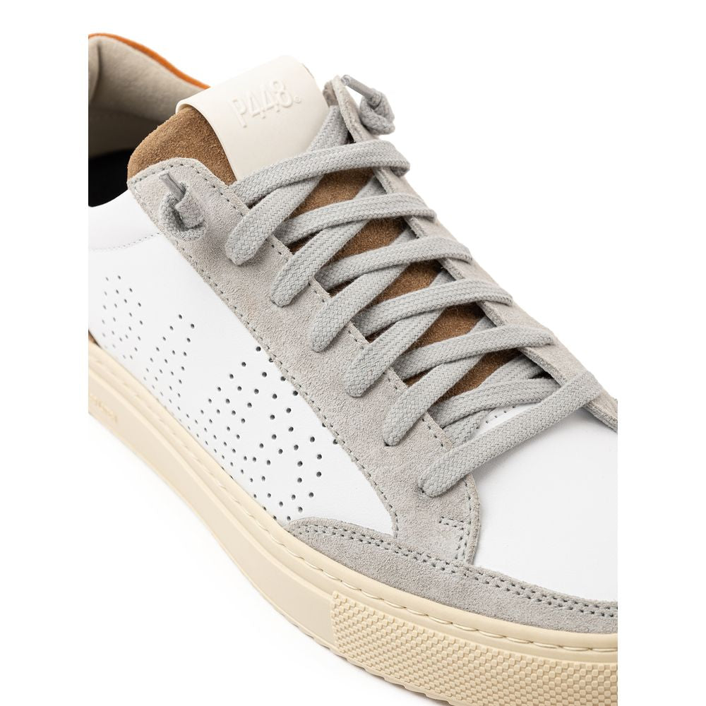 Sneaker in pelle bianca P448