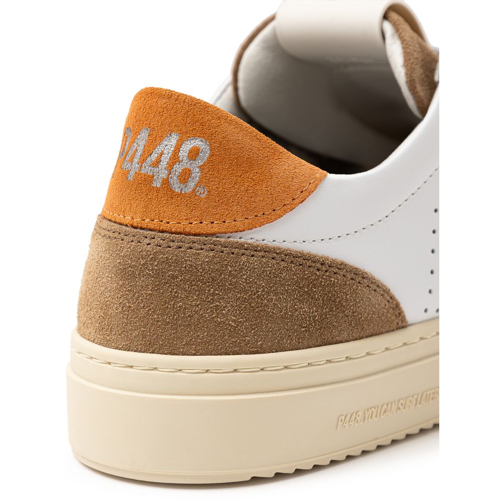 Sneaker in pelle bianca P448