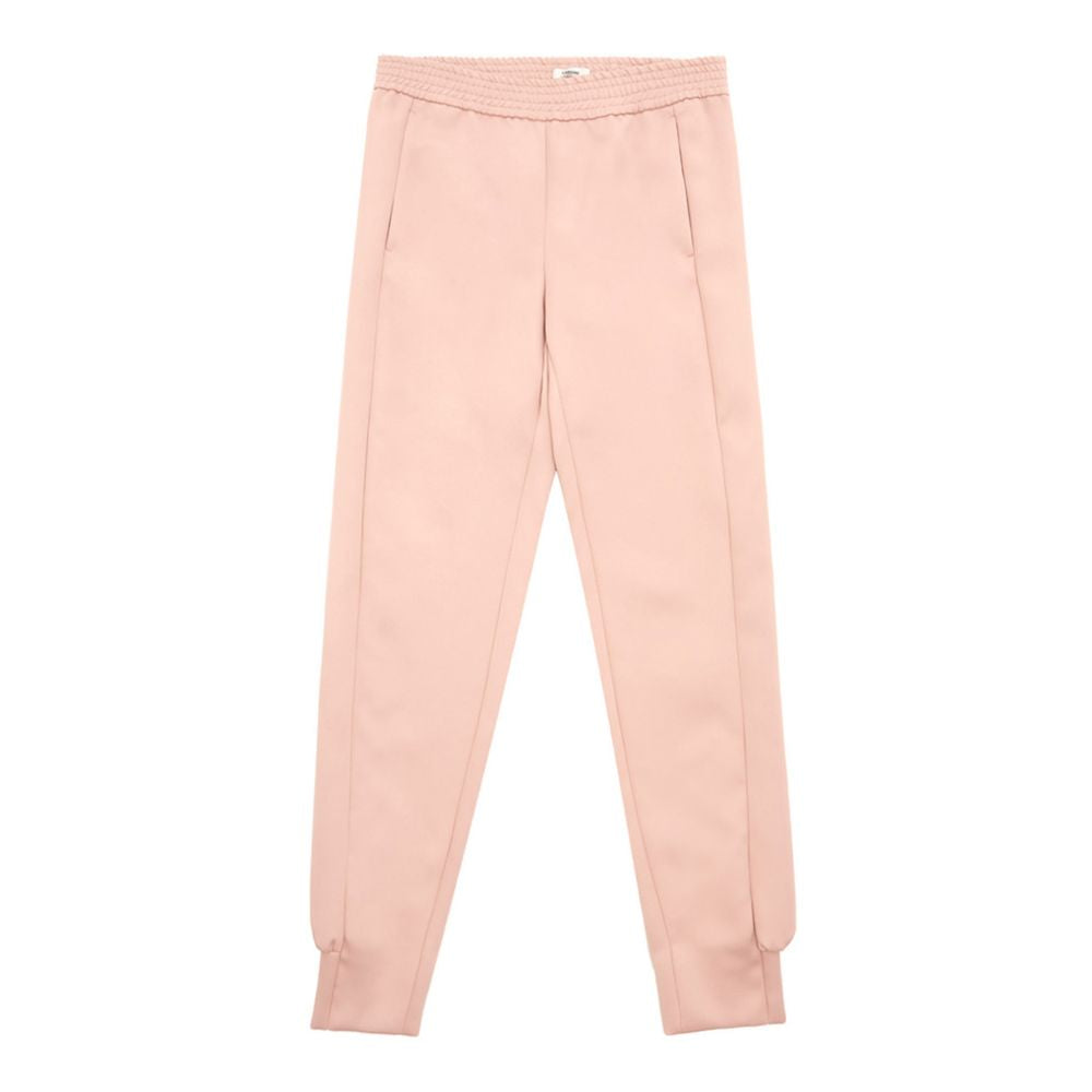 Pantaloni eleganti in poliestere rosa Lardini da donna