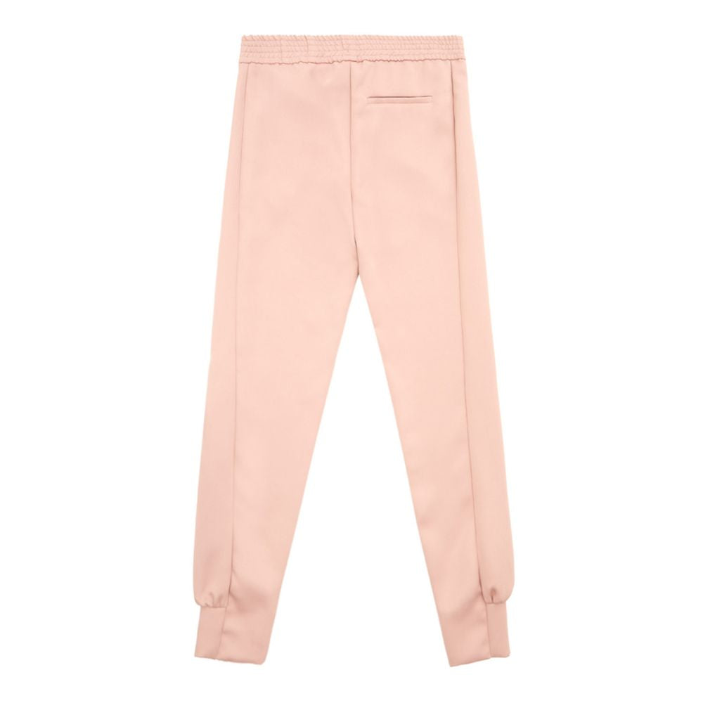 Pantaloni eleganti in poliestere rosa Lardini da donna