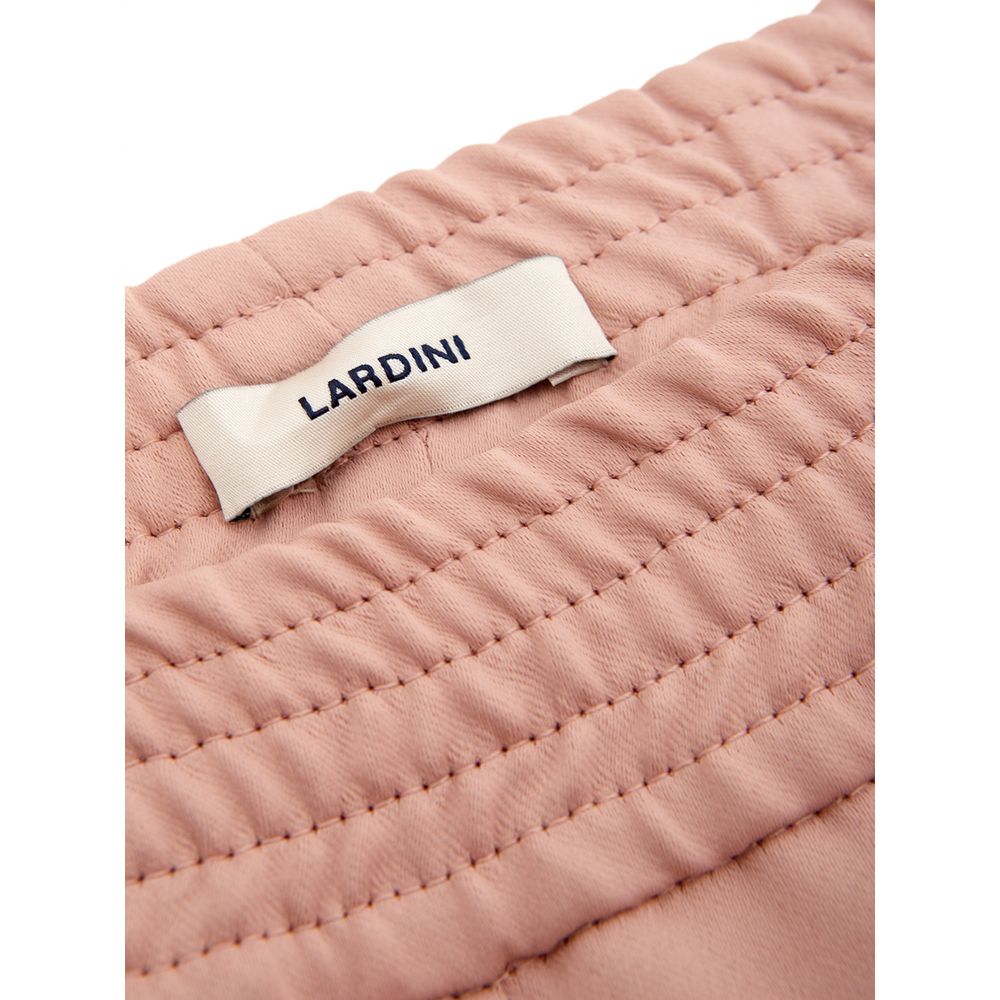 Pantaloni eleganti in poliestere rosa Lardini da donna