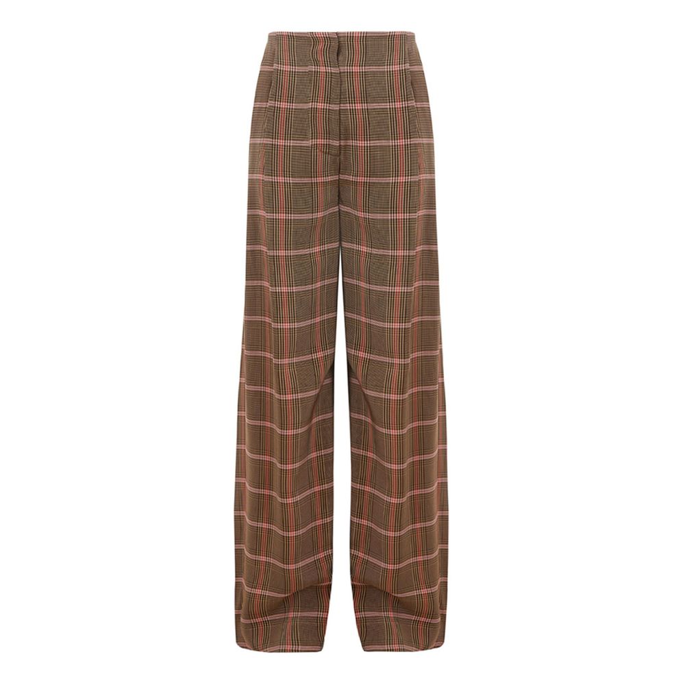 Lardini Элегантные коричневые брюки из вискозы для изысканного стиля
