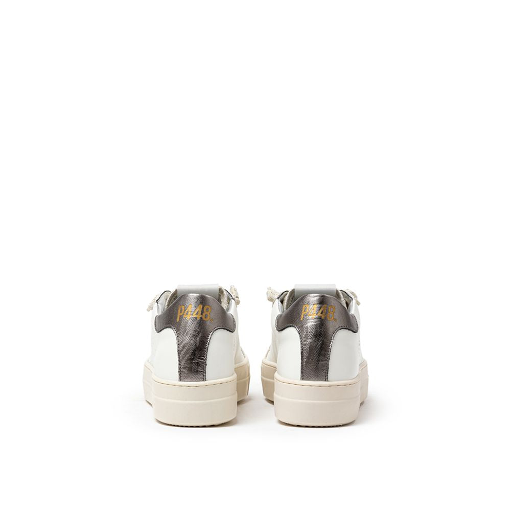 Sneaker in pelle bianca P448