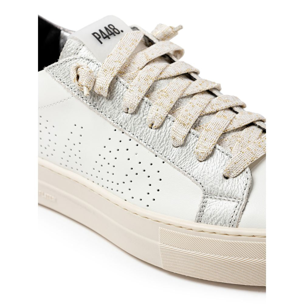 Sneaker in pelle bianca P448