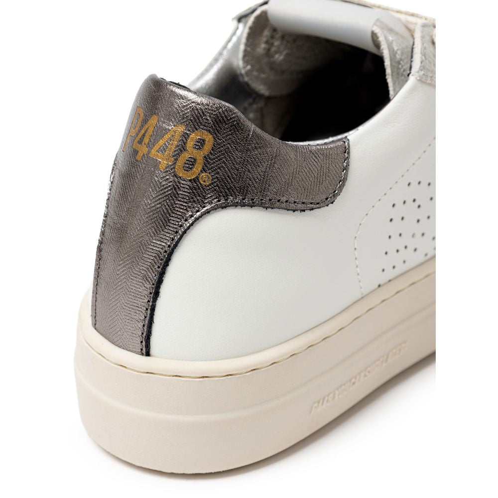 Sneaker in pelle bianca P448