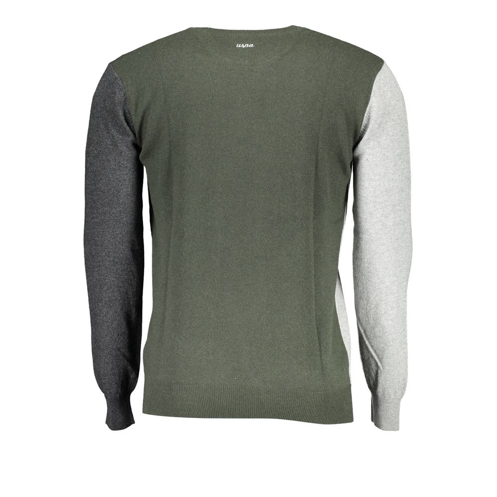 U.S. POLO ASSN. Gray Wool Men Sweater