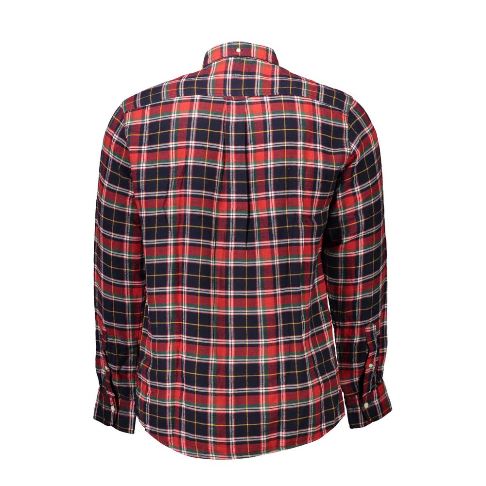 Gant Red Cotton Men Shirt