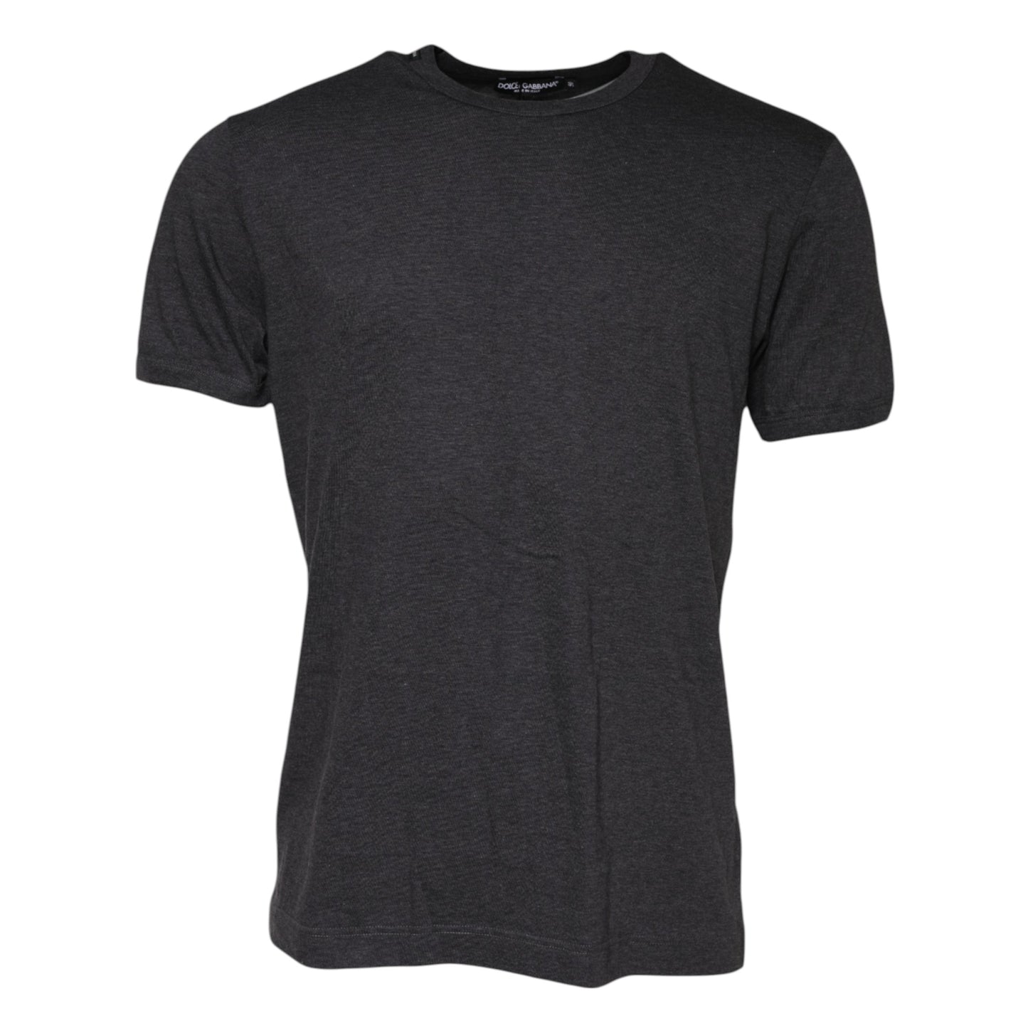 Dolce & Gabbana Dark Gray Short Sleeves Crew Neck T-shirt