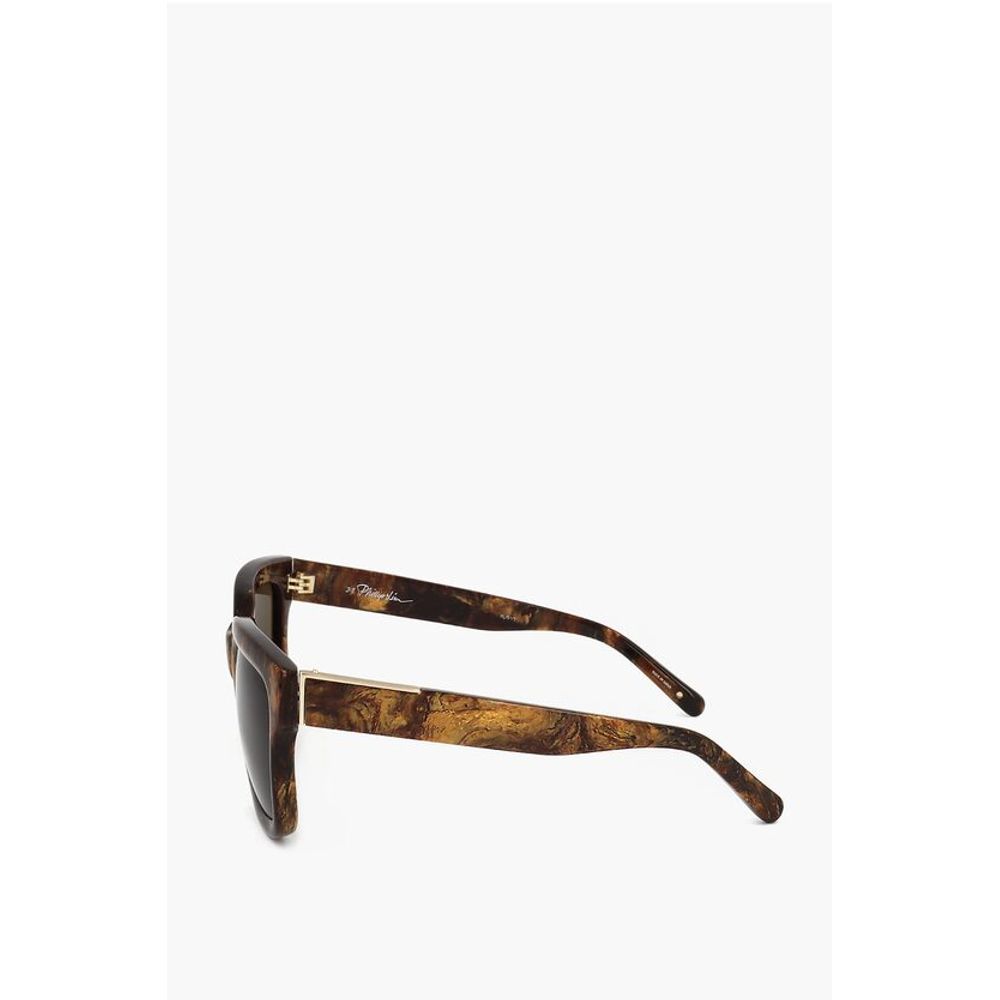 Linda Farrow PHILLIP LIM Marble Effect Frame Wayfarer Sunglasses