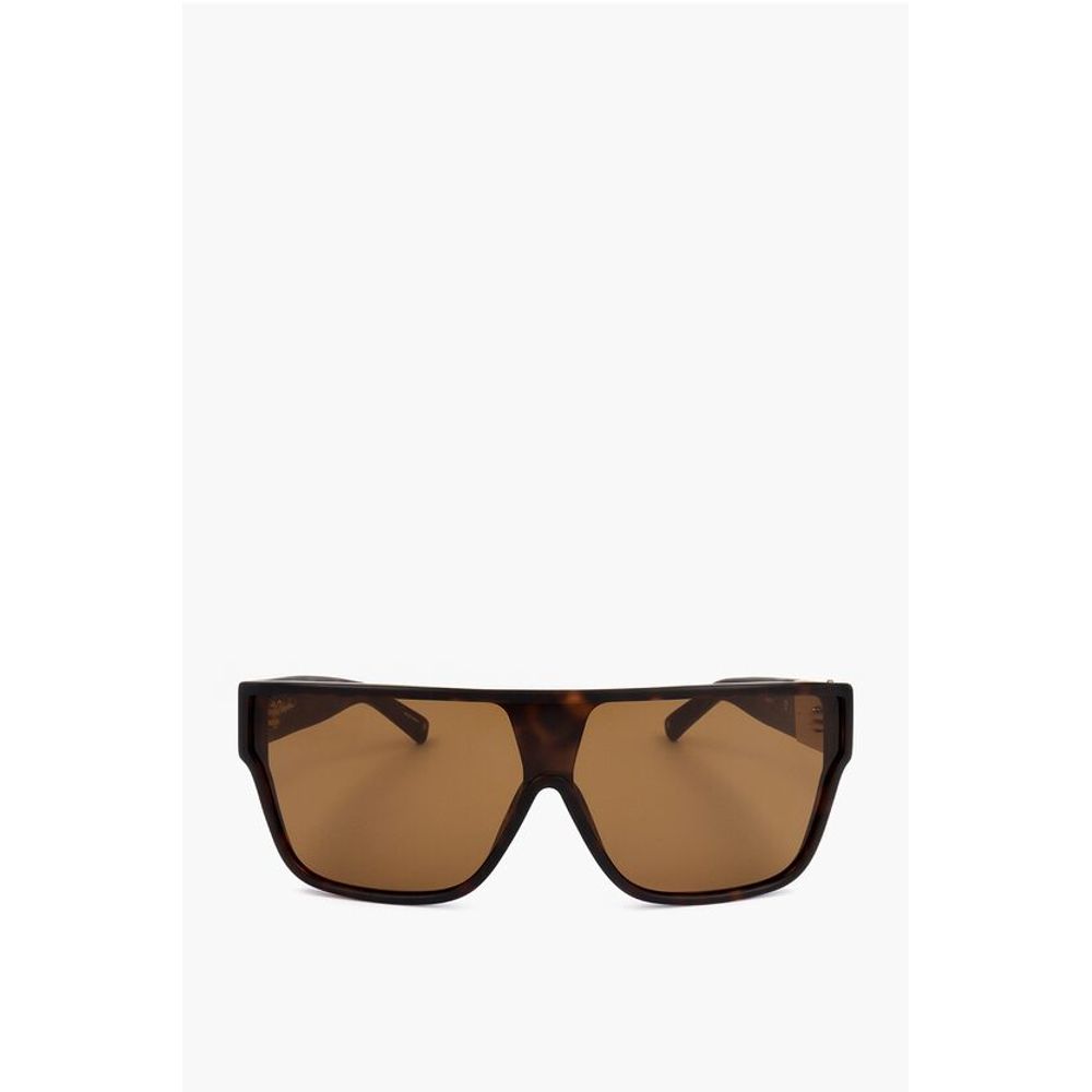 Linda Farrow PHILLIP LIM Shield Sunglasses with Tortoiseshell Frame