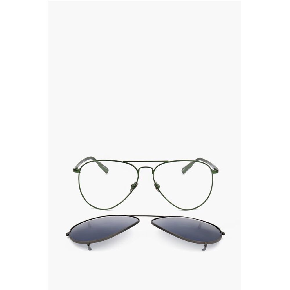 Linda Farrow KRIS VAN ASSCHE Aviator Sunglasses with Removable Mask