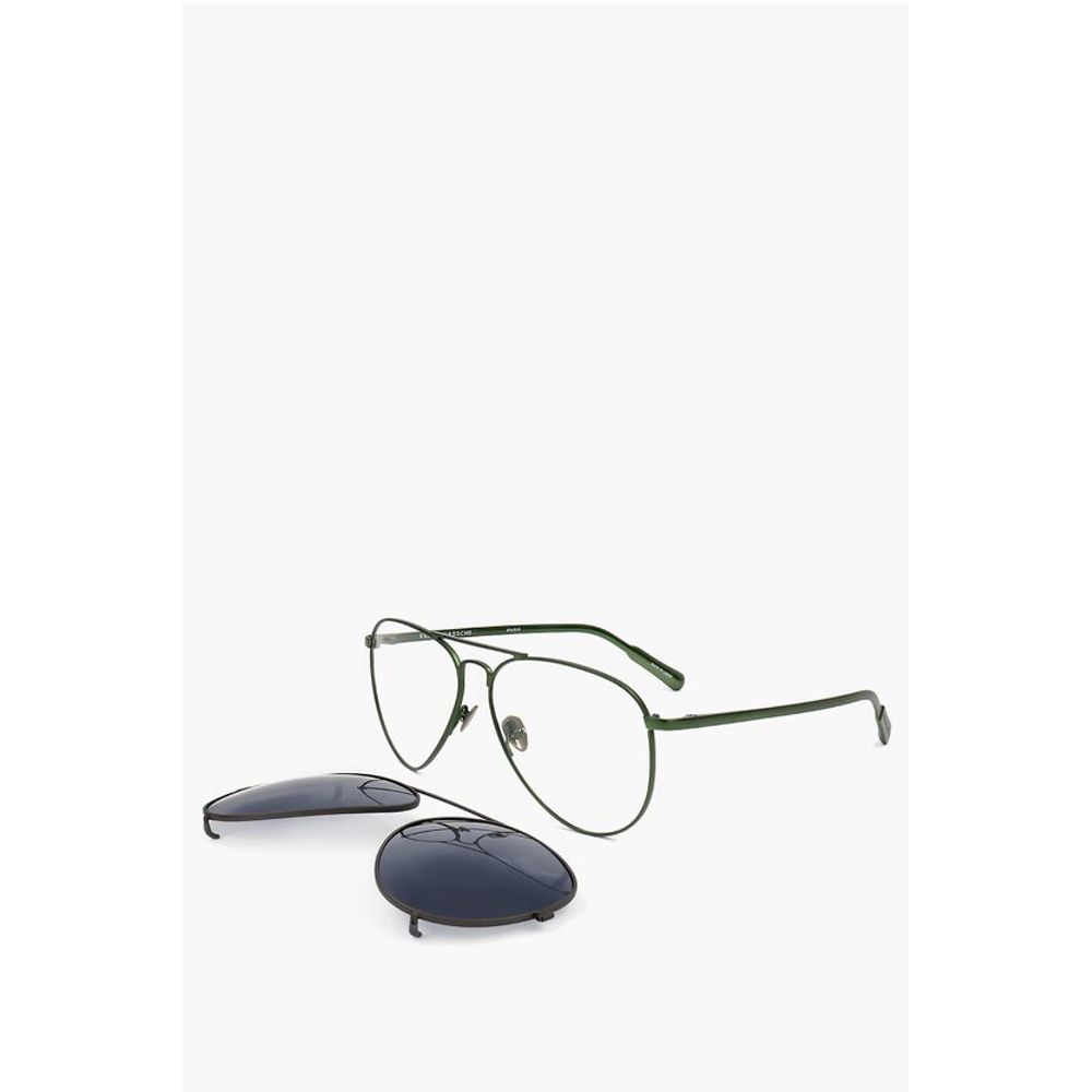 Linda Farrow KRIS VAN ASSCHE Aviator Sunglasses with Removable Mask