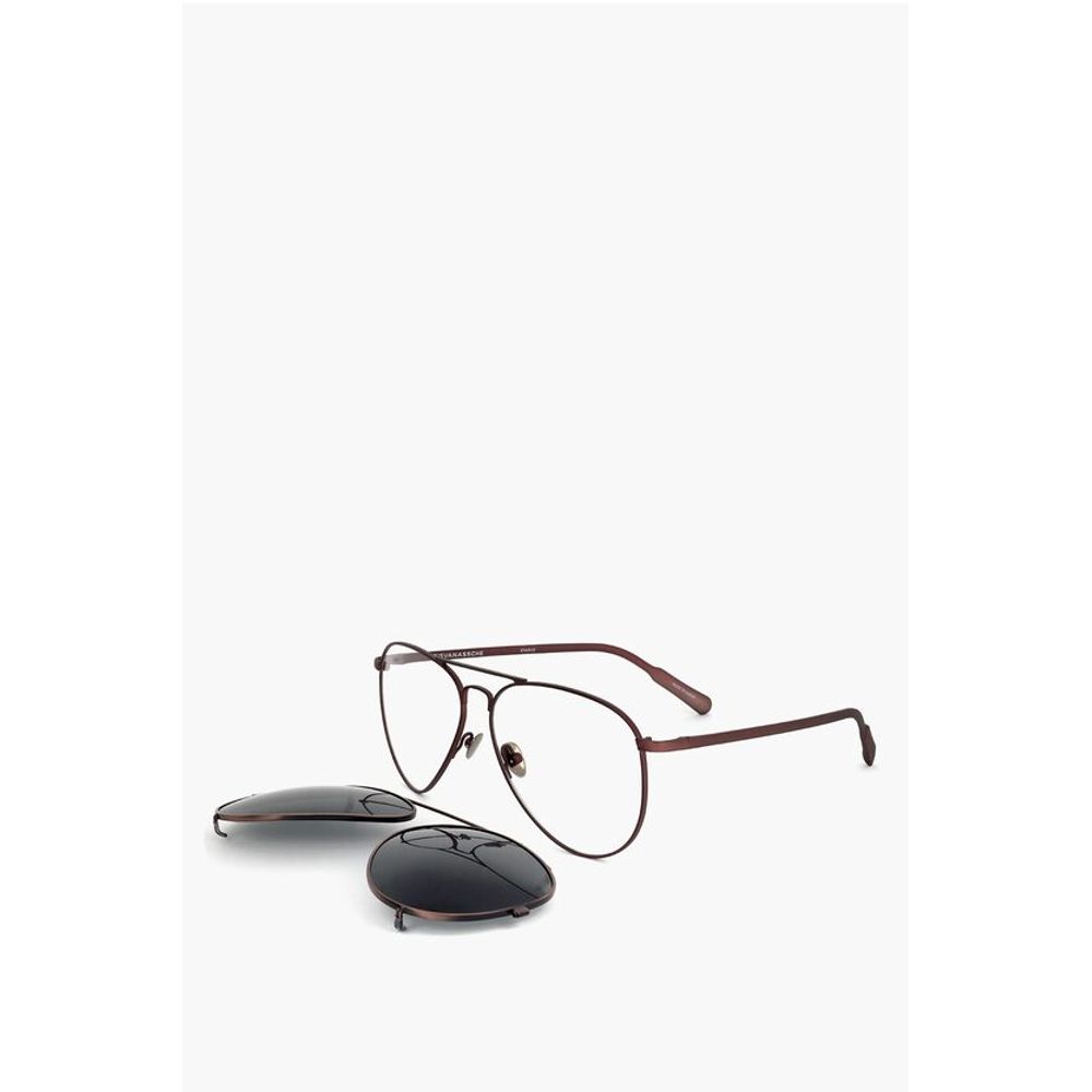 Linda Farrow KRIS VAN ASSCHE Aviator Sunglasses with Removable Mask