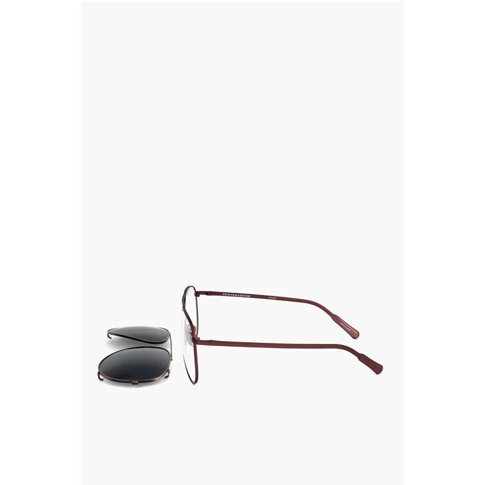 Linda Farrow KRIS VAN ASSCHE Aviator Sunglasses with Removable Mask