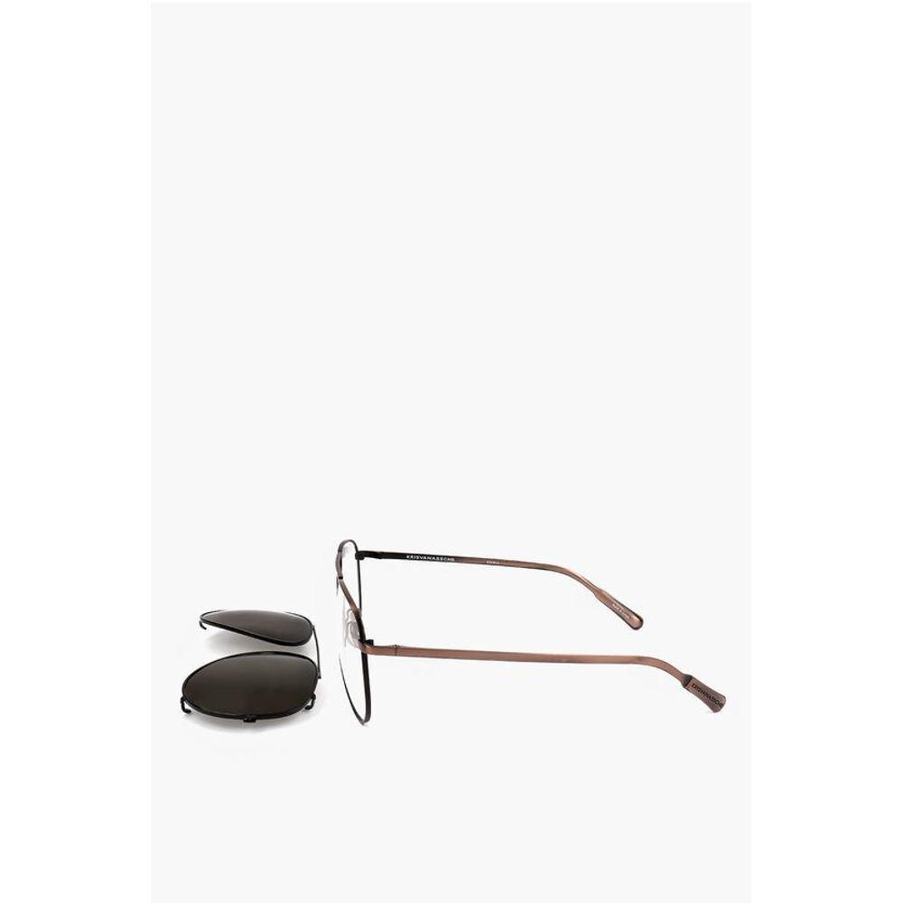 Linda Farrow KRIS VAN ASSCHE Aviator Sunglasses with Removable Mask
