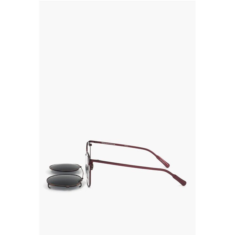 Linda Farrow KRIS VAN ASSCHE Wayfarer Sunglasses with Removable Mask